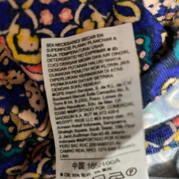 Old Navy Womens Size Large Romper Blue Yellow Floral Stretch Scoop Button - Picture 11 of 12